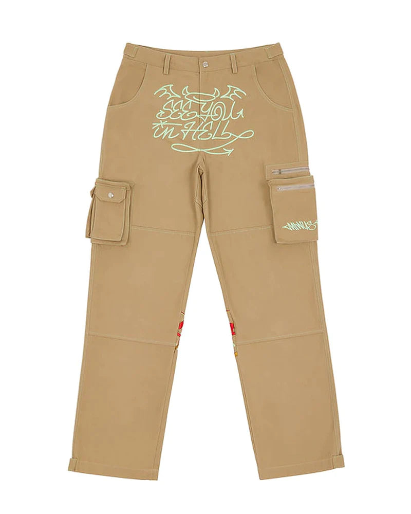 New American Street Trend Y2K Retro Printed Jeans for Men and Women Loose Straight Wide-Leg Pants Ins Casual Hip-Hop Trousers